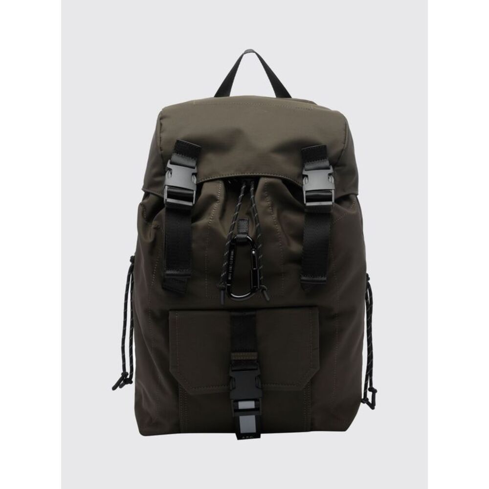 A.P.C. Men A.P.C. Trek 2.0 Nylon Backpack With Flap Closure And Top Handle